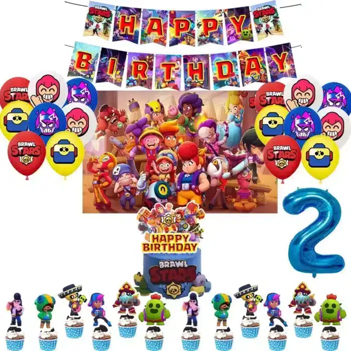 Brawl Stars   אביזרי יום הולדת בראול סטארס