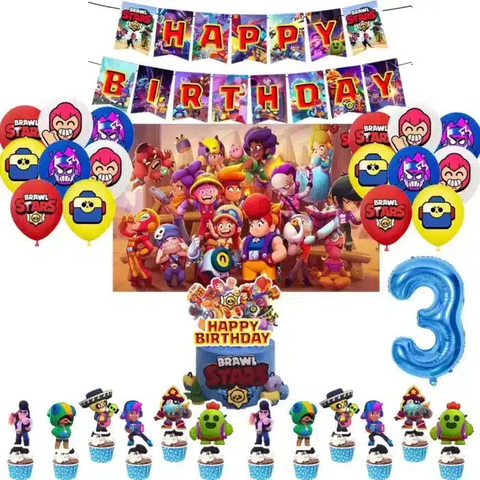 Brawl Stars   אביזרי יום הולדת בראול סטארס