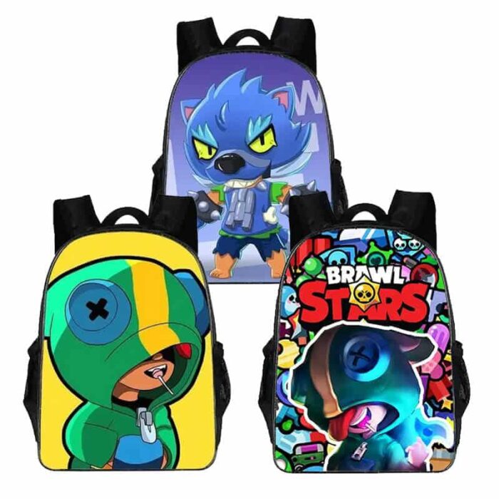 حقيبة ظهر Brawl Stars للمدرسة مع مقلمة
